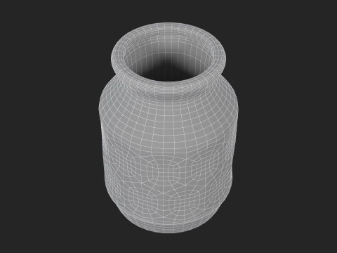 Old Clay Vase 3D Model