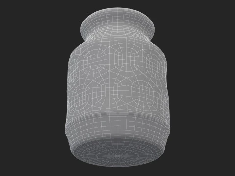 Old Clay Vase 3D Model