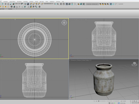 Old Clay Vase Modèle 3D