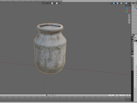 Old Clay Vase Modèle 3D
