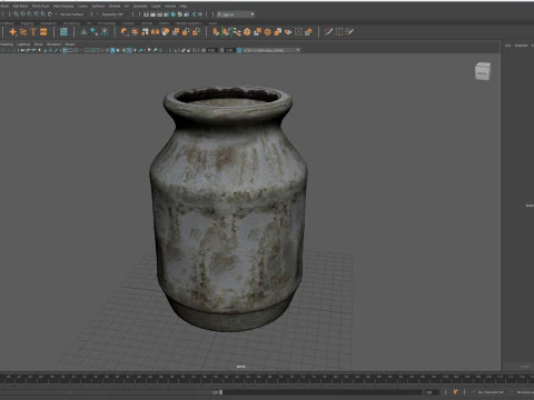 Old Clay Vase 3D Model