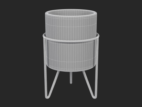 Turquoise Ceramic Pot 3D Модель