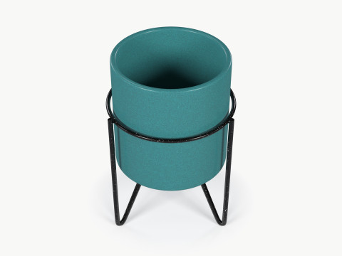 Turquoise Ceramic Pot 3D Модель