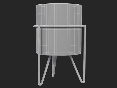 Turquoise Ceramic Pot 3D Модель