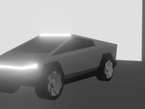 cami&oacute;n cibern&eacute;tico tesla Modelo 3D