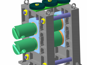 rolling mill stand 3D Модель