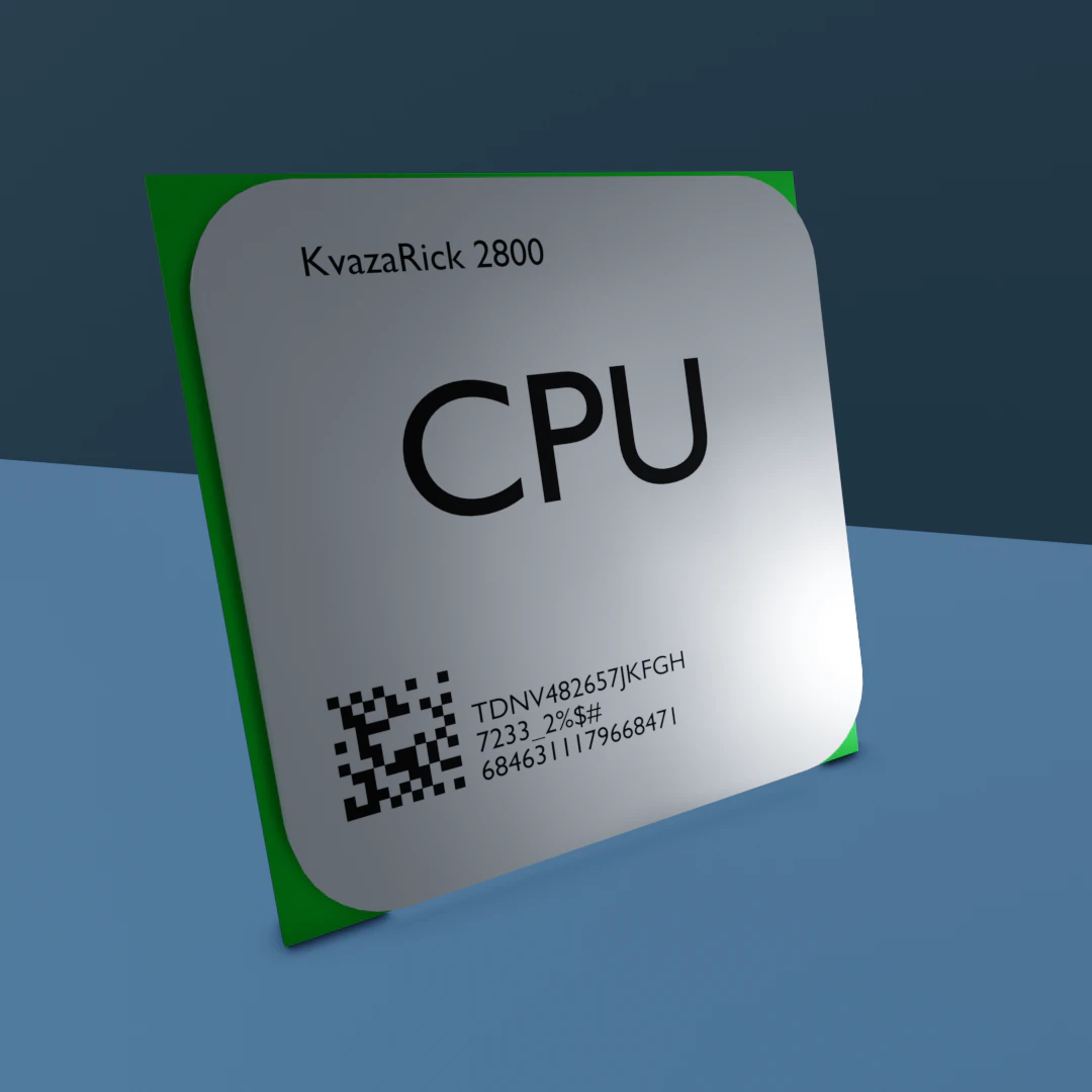 cpuprocessor 3D Model .c4d .max .obj .3ds .fbx .stl .blend 