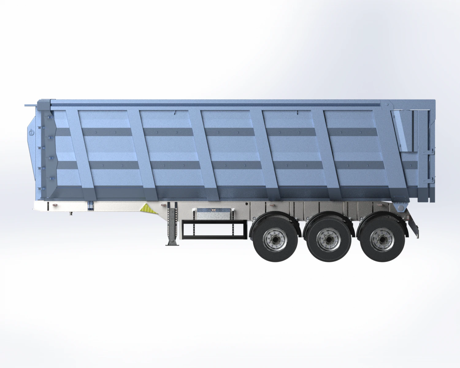 tipper trailer 3D Model .c4d .max .obj .3ds .fbx .stl .blend 
