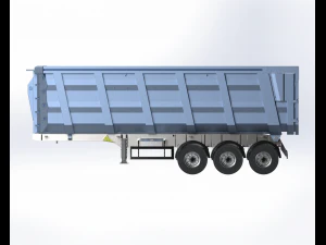 reboque basculante Modelo 3D