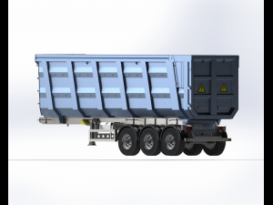 tipper trailer Model 3D