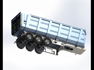 tipper trailer Model 3D