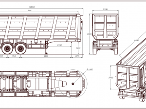 tipper trailer Model 3D