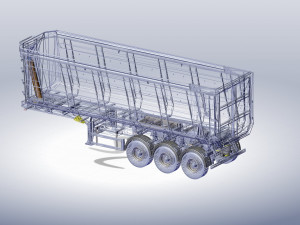 tipper trailer Model 3D