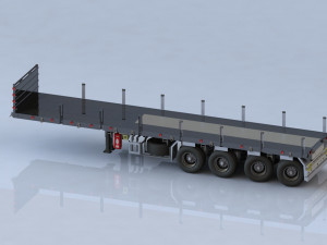 EXTENDED SEMI TRAILER 3D-Modell