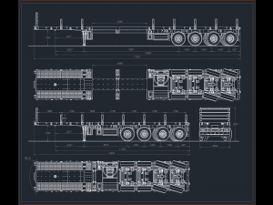 EXTENDED SEMI TRAILER 3D Model
