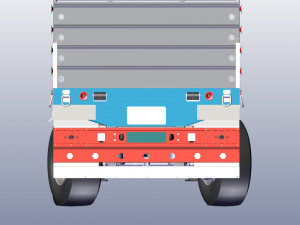 EXTENDED SEMI TRAILER 3D Model
