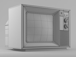 quasar old tv 3D Model