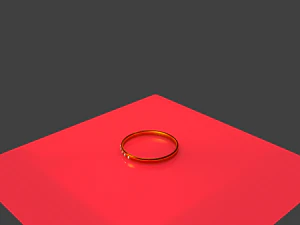 金戒指 3D 模型