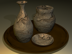 the objects of the kitchen 3D 模型