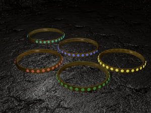 pack of magic rings 3D 模型