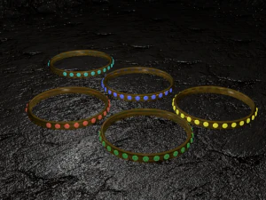 paquete de anillos magicos Modelo 3D
