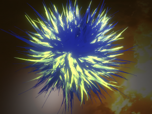 a luminous fluffy ball 3D 模型
