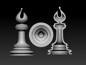 chess model set 3 3D Baskı Modeli