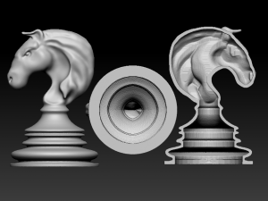 chess model set 3 3D Baskı Modeli