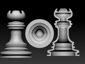 chess model set 3 3D Baskı Modeli