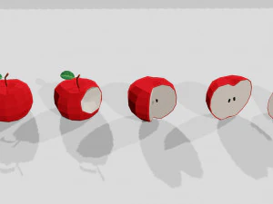 fruits and vegetables collection 3D Model