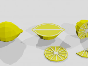 fruits and vegetables collection 3D Model