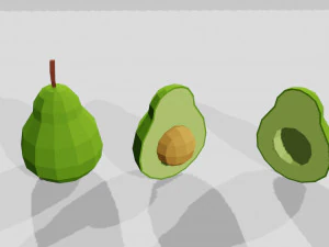 fruits and vegetables collection 3D Model