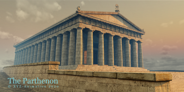 the parthenon Modelo 3D .c4d .max .obj .3ds .fbx .stl .blend 