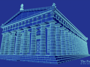 the parthenon Modelo 3D