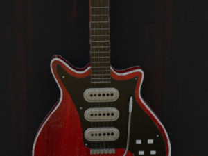 red special electro guitar 3D 模型
