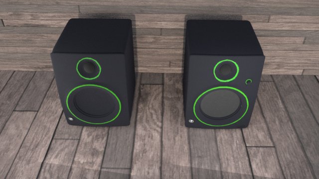 studio monitor mackie cr4bt 3D Модель .c4d .max .obj .3ds .fbx .stl .blend 