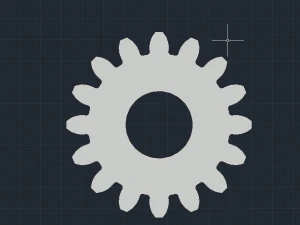 modello di stampa 3d con ingranaggio cilindrico Modello di stampa 3D