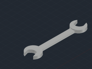 spanner 3d printed model Model Cetak 3D