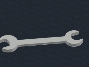 spanner 3d printed model Model Cetak 3D