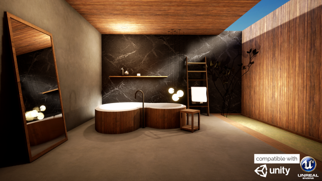 contemporary bathroom pack 3D Model .c4d .max .obj .3ds .fbx .stl .blend 