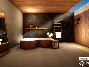contemporary bathroom pack 3D 모델