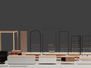 contemporary bathroom pack 3D Model