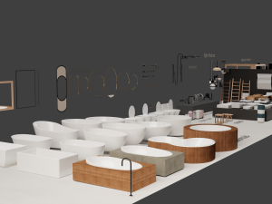 contemporary bathroom pack 3D Model