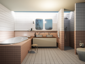 contemporary bathroom pack 3D Model