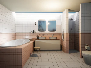contemporary bathroom pack 3D Model