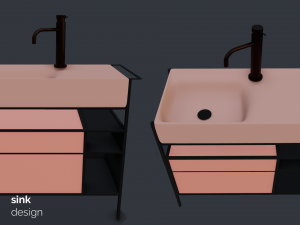 sink design 3D 模型