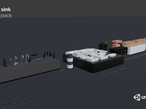 sink pack 3D 모델
