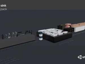 Waschbeckenpackung 3D Modell