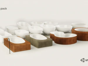 욕조 팩 3D 모델