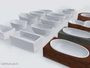 bathtub pack Modèle 3D